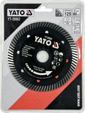 Yato Tarcza Diamentowa Turbo Do Gresu 125 X 22,2mm
