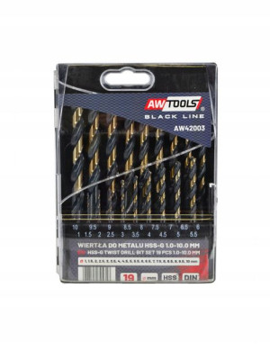 Wiertło Metal Hss M2 Kpl.19szt. /1,0-10,0mm/ Premi