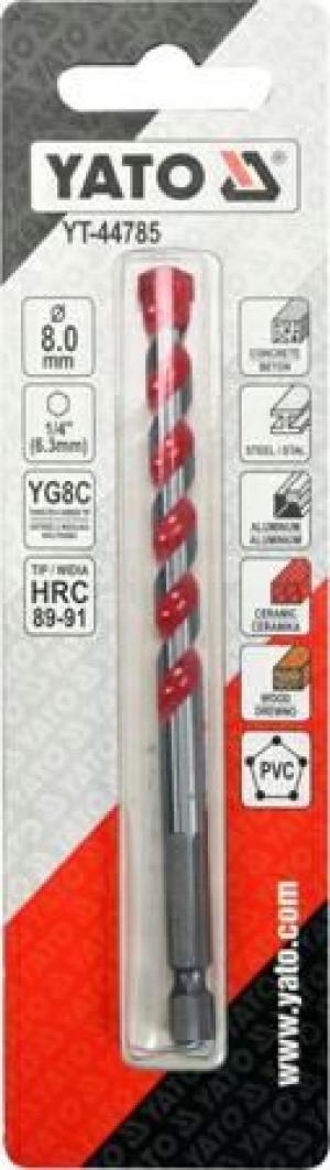 Yato Wiertło Uniwersalne Hex 8mm