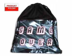 Worek na buty WAR-1287 czarny Game Over WARTA