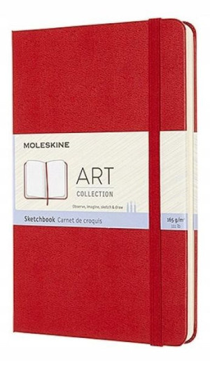 Szkicownik M 11,5x18cm 88K TW czerwony