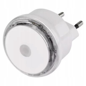 Lampka nocna LED do gniazdka 230V z czujnikiem, 3×
