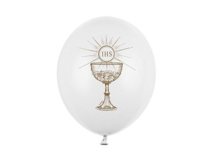 Balony IHS Pastel Pure White 30cm 6szt