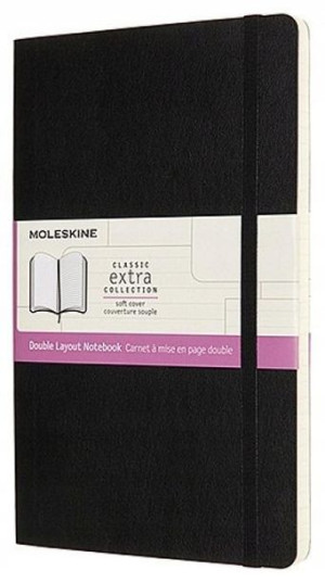 Notes L 13x21cm linia/ gładki 192K BR czarny