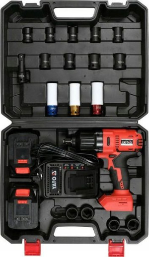 Yato Klucz Udarowy 18v Li-ion 1/2 2x3,0ah /zestaw
