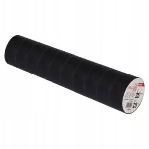 Taśma izolacyjna PVC 25mm / 10m czarna