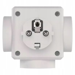 Rozgałęźnik 3× czarny, 2× USB