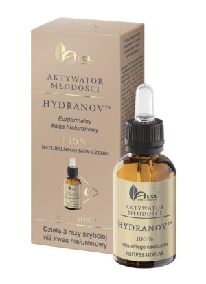 Ava Aktywator Młodości Hydranov Epidermalny kwas hialuronowy 100% naturalne