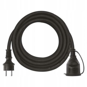 Przedłużacz 1 gniazdo 5m 3× 1,5mm guma / neopren