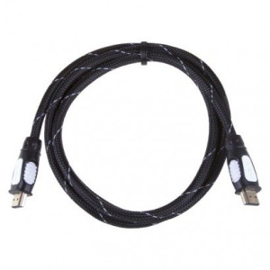 Przewód HDMI 2.0 wtyk A - wtyk A, nylon, 1,5m