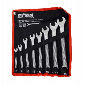 Awtools Klucze Płasko-oczkowe Komplet 8elem. 6-19