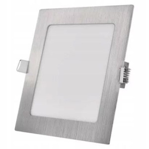 Panel LED wpuszczany NEXXO, kwadrat, srebrny, 12W,