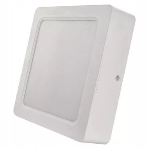 Panel LED natynkowy RUBIC 2w1, kwadrat, biały, 18W