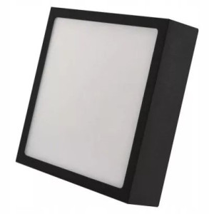Panel LED natynkowy NEXXO, kwadrat, czarny, 12,5W,