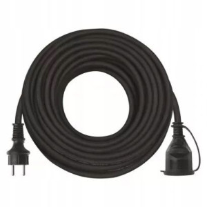 Przedłużacz 1 gniazdo 25m 3× 2,5mm guma / neopren