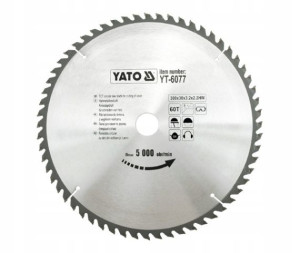 Yato Piła Tarczowa Widiowa 300x30mm 60-zębów 6077
