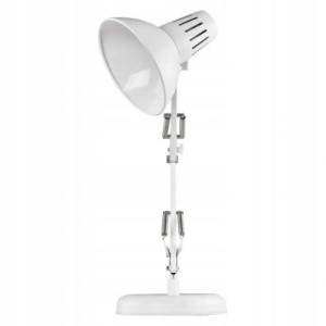 Lampa biurkowa E27 DUSTIN 46 cm biały