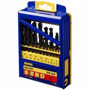 Irwin Wiertło Metal Hss Komplet 19szt. 1.0-10. Mm