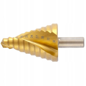 Wiertło Stopniowe Spiralne 9-36mm Stożkowe Hss