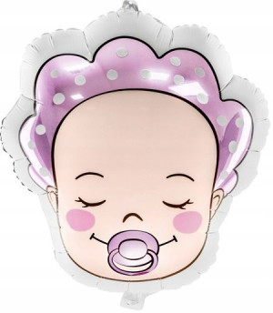 BALON foliowy BOBAS dziewczynka BABY SHOWER 45cm
