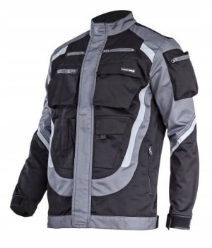 Bluza Czarno-szara Z Pasami Odblask., "2xl