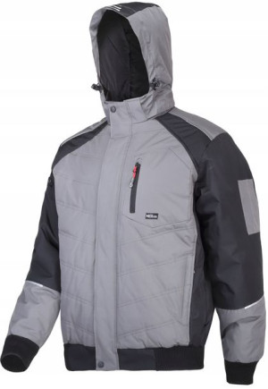 Kurtka Ocieplana Szaro-czarna, "3xl", Ce