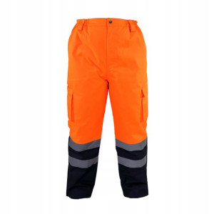 Spodnie Ostrzegawcze Ociepalne, Pomarańczowe, 2xl,