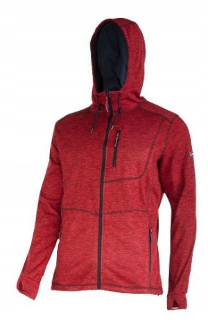 Bluza Z Kapturem I Suwakiem Czerwona, "3xl