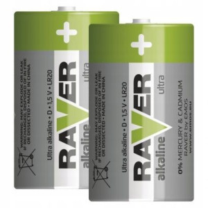 Bateria alkaliczna Raver Ultra Alkaline D (LR20) 2
