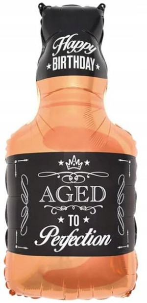 BALON foliowy WHISKY na Urodziny BUTELKA 93cm