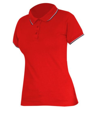 Koszulka Polo Damska 190g/m2, Czerwona, "l