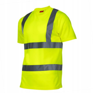Koszulka T-shirt Ostrzegawcza, Żółta, "m