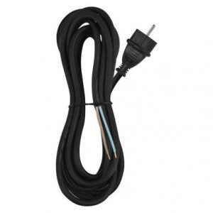 Przewód przyłączeniowy guma 3×1,5mm, 5m czarny