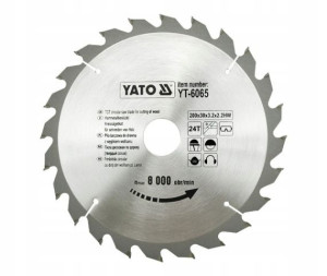 Yato Piła Tarczowa Widiowa 200x30mm 24-zęby