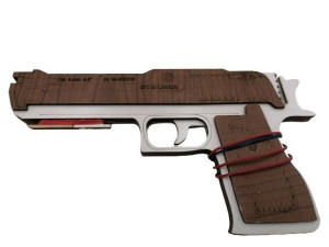 Pistolet Na Gumki Recepturki Drewniany Do Zabawy