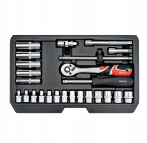 Yato Zestaw Kluczy 1/4" 25 Elem. 14461