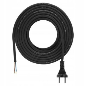 Przewód przyłączeniowy guma 2×1,0mm, 5m czarny