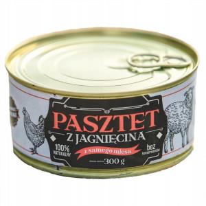Konserwa PASZTET Z JAGNIĘCINĄ 300g - Marlej