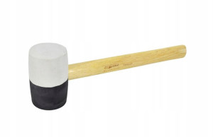 Młotek Gumowy Fi=58mm, 341mm, 580g Trzon Drewno