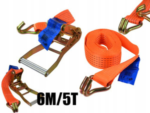 Pas transportowy z grzechotką 6m/5T/50mm MOCNY
