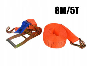 Pas transportowy z grzechotką 8m 5T 50 mm MOCNY