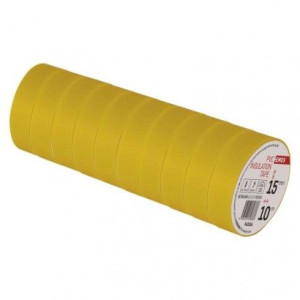 Taśma izolacyjna PVC 15mm / 10m żółta 10szt
