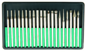 Frezy Diamentowe 20szt 3mm Do Szkła Ceramiki Stali