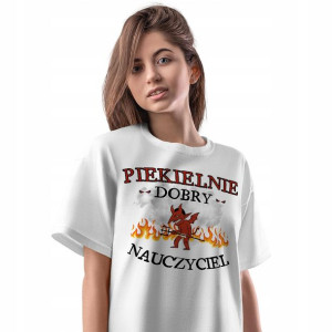 T-Shirt Damski Dla Nauczyciela Koszulka XXL