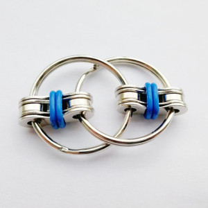 Fidget Antystresowa Zabawka Flippy Ring NIEBIESKA