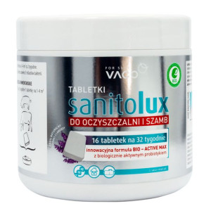 ECO Sanitolux - Bioaktywator do oczyszczalni i szamb w tabletkach - 16 szt.