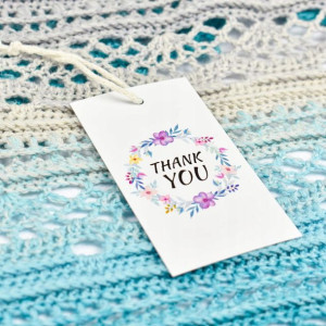 Zawieszka metka papierowa Thank You