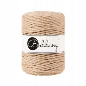 Sznurek do makramy Bobbiny 5mm / Biszkoptowy
