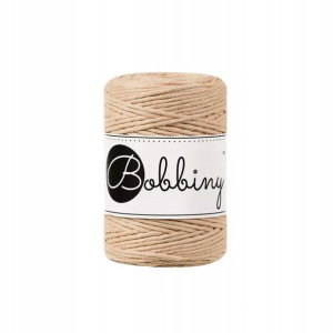 Sznurek do makramy Bobbiny 1,5mm / Biszkoptowy