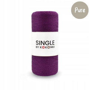 Nić Włóczka SINGLE Pure KOKONKI fiolet